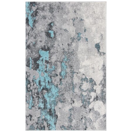 Safavieh Square Adirondack Contemporary Area Rug Turquoise & Grey - 6 x 6 ft. ADR134K-6SQ